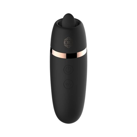 Мінівібратор з язичком Rosy Gold - Vibrating & Licking Dual Stimulator | Зображення 1