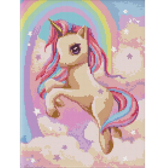 Алмазная мозаика "Волшебный полет" с АВ стразами AMO7628 30х40см