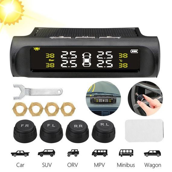Система контролю тиску у шинах TPMS+SOLAR NO-463 зовнішні датчики | Зображення 1