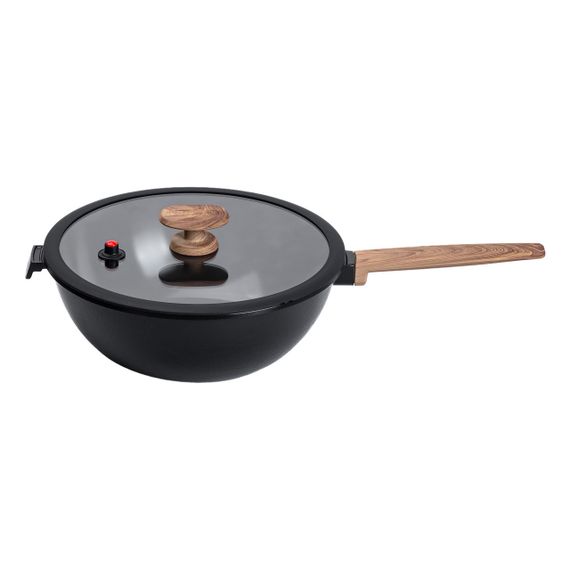 Алюминиевая сковорода 5.6 л с керамическим антипригарным покрытием Ø 30 см черная MGC HP-4-460B | Зображення 2