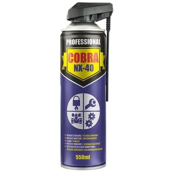 Змазка NOWAX COBRA NX-40 550 мл Спрей багатоцільовий NX55100