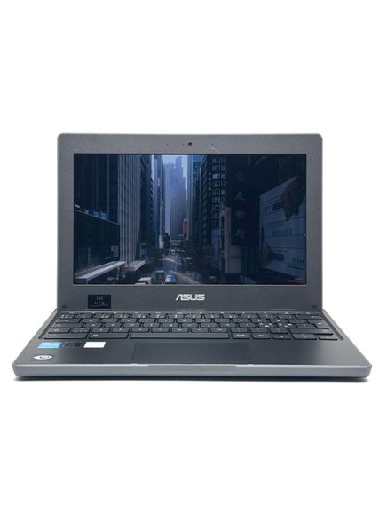 Нетбук Asus ChromeBook CR1100CK / 11.6" (1366x768) IPS / Intel Celeron N4500 (2 ядра по 1.1 - 2.8 GHz) / 4 GB DDR4 / 32 GB SSD / Intel UHD Graphics / WebCam / Chrome OS б/в | Зображення 1