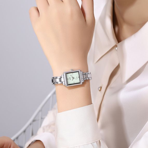 Жіночий годинник Skmei 2315SIGN Silver-Green | Зображення 2