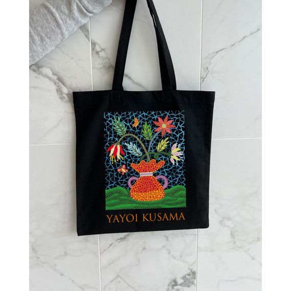 Экошопер Букопт BK4084 YAYOI KUSAMA Цветы черный | Зображення 2