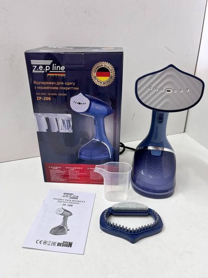 Відпарювач для одягу з керамічним покриттям Zepline ZP-206 Синій | Зображення 4