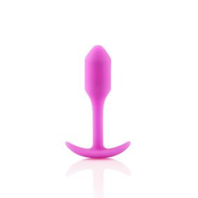 Анальна пробка із зміщеним центром ваги, S, B-vibe Snug Plug 1 рожева, 8.6 х 2.2 см