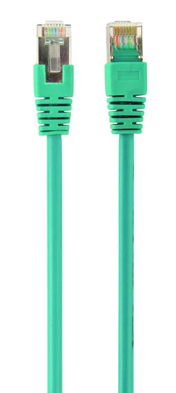 Патч корд Cablexpert PP22-0.5M/G, FTP, литий,  50u" штекер із фіксатором, 0.5 м, зелений