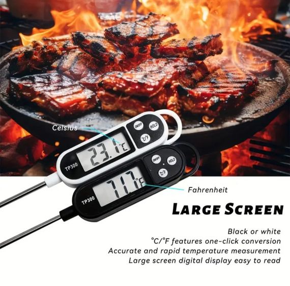 Термометр кухонний цифровий електронний з щупом для м'яса Bodasan TP300 Чорний | Зображення 2
