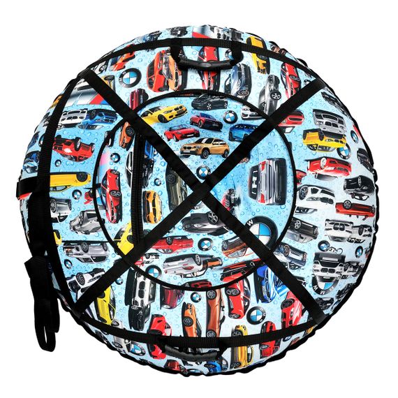 Тюбінг надувні санчата 100 см "бмв" (Оксфорд, ПВХ) плюшка для снігу | Зображення 3