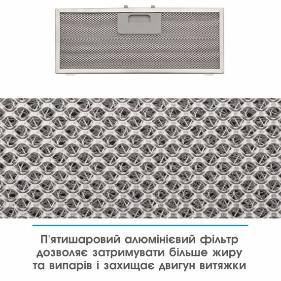 Витяжка кухонна Eleyus URBAN 800 LED 52 WH | Зображення 8
