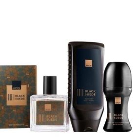 Чоловічий подарунковий набір Avon Black Suede | Класика мужності та стилю | 3 засоби