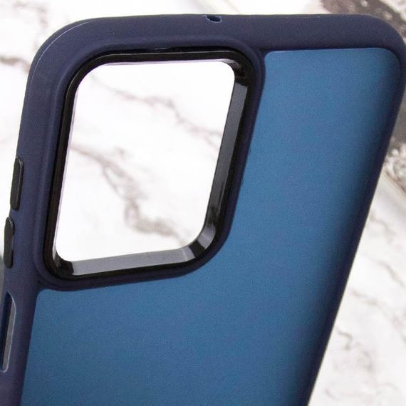 Чехол TPU+PC Lyon Frosted для Oppo A3 4G / A3x 4G/ A40m Deep Navy | Зображення 2