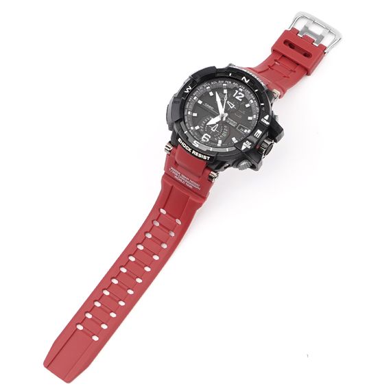 Ремінець для Casio G-Shock GW-A1000/GW-4000/GA-1000 Red Silver | Зображення 2