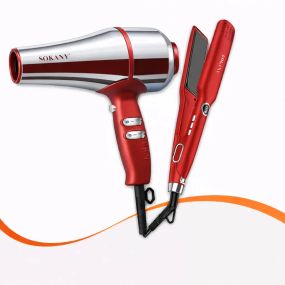 Набір для укладання волосся від Sokany SK-14035 2 в 1 Фен + Випрямляч
