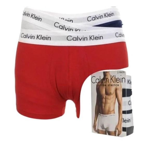 Набір чоловічих трусів боксерів Calvin Klein men boxer 3 шт в наборі | Зображення 2