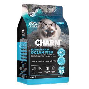Сухой беззерновой холистик корм Charm North Atlantic Ocean Fish Чарм североатлантическая рыба для котов 0.34