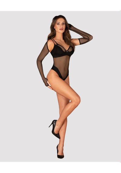 Рукавички у дрібну сіточку Nesari Obsessive, чорні, XS/S | Зображення 2