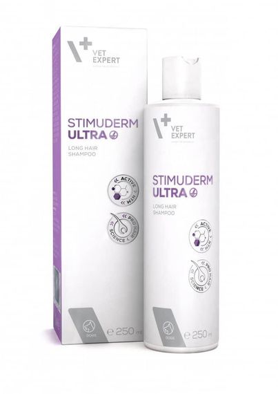 Vet Expert Stimuderm Ultra Шампунь при випадінні шерсті у довгошерстних собак, 250 мл