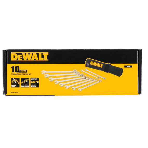 Набор ключей комбинированных, 10 штук DeWALT DWMT19227-1 | Зображення 1