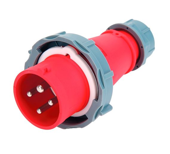 Вилка 0142 3Р+PЕ 16А 380В IP67 переносная Ny95502041