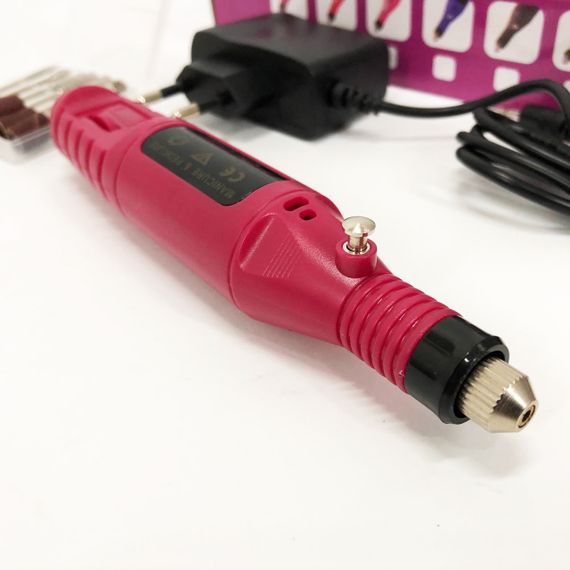 Ручний фрезер для нігтів SmartUs CBM-033 для манікюру та педикюру в домашніх умовах. XF-782 Колір: бордовий | Зображення 6