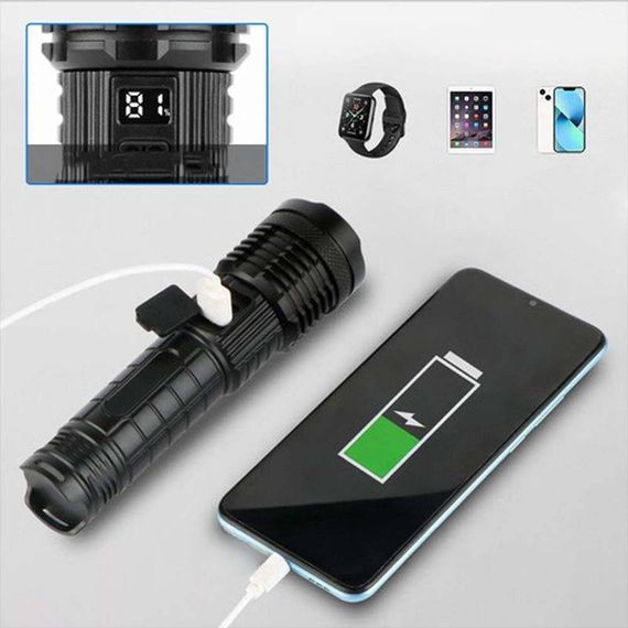 Ліхтар PLD-H007 WHITE LASER LED XPRO, Li-Ion акумулятор, Power Bank, індикація заряду, ЗУ Type-C, zoom (47322-007_163) | Зображення 8