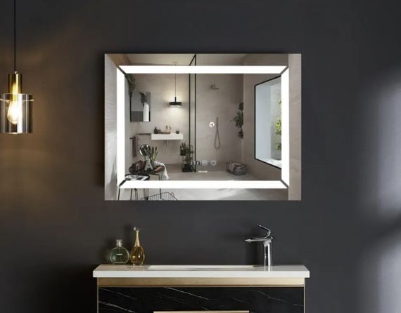 Дзеркало Mixxus Light MR01-70x50 (годинник, LED-підсвічування, антизапотівання) (MI6000) | Зображення 8