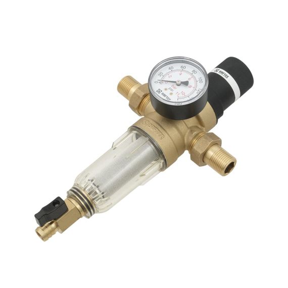 Самопромивний фільтр з редуктором 1/2" Raftec RCFR01-C | Зображення 4