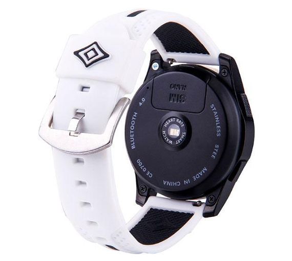 Силіконовий ремінець Primo Dart для годинника Huawei Watch GT 2 / GT Active 46mm - White&Black | Зображення 1
