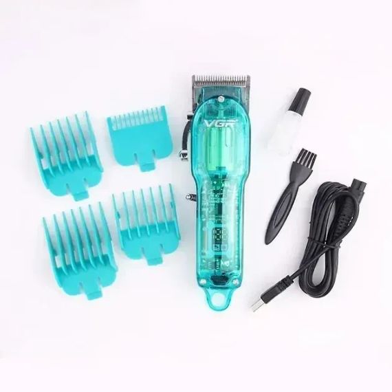 Професійна стрижкова машинка VGR Professional Clipper Transparent V-660 | Зображення 1