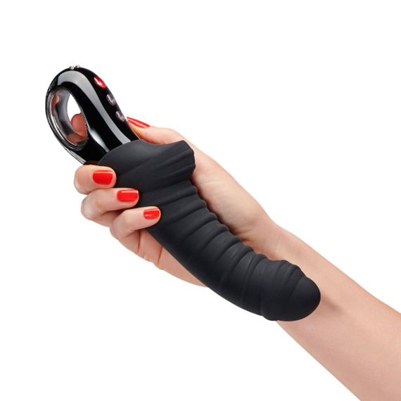Вибратор для точки G Fun Factory TIGER black, ребристый, подходит для анальной стимуляции Sex Aura | Зображення 3