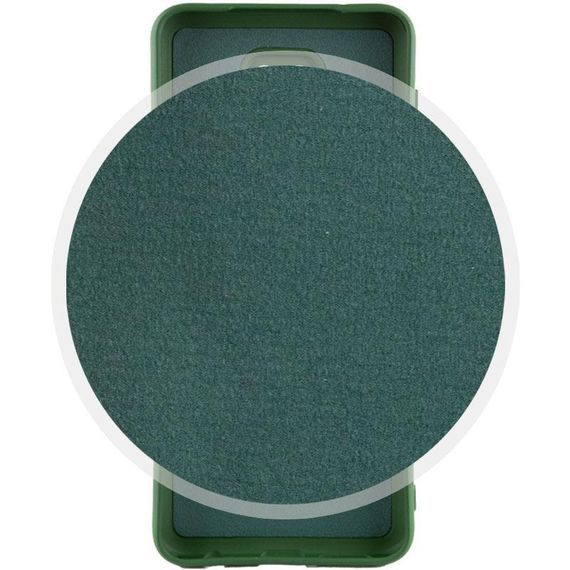 Чохол TPU GETMAN Liquid Silk Full Camera для Xiaomi Redmi Note 9s / Note 9 Pro / Note 9 Pro Max Зелений / Dark green | Зображення 2