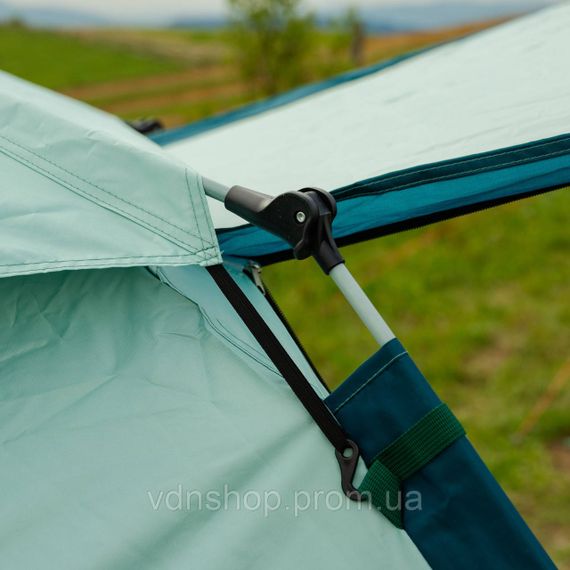 Палатка кемпинговая  3-местная с тентом 235*235*155 см синий LU005BL | Зображення 7