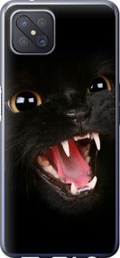 Чехол на Oppo Reno 4 Z Чёрная кошка "932u-2278-17620"
