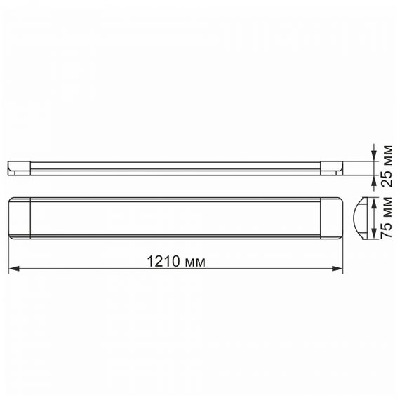 LED світильник лінійний VIDEX 36W 1,2М 4100K | Зображення 2