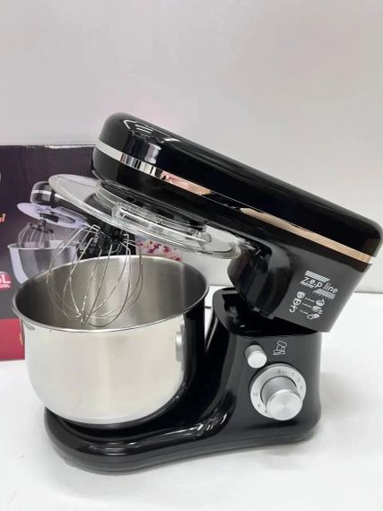 Тістоміс Zepline ZP-9832 міксер з чашею 5л з нержавіючої сталі 3500 Вт чорний | Зображення 1