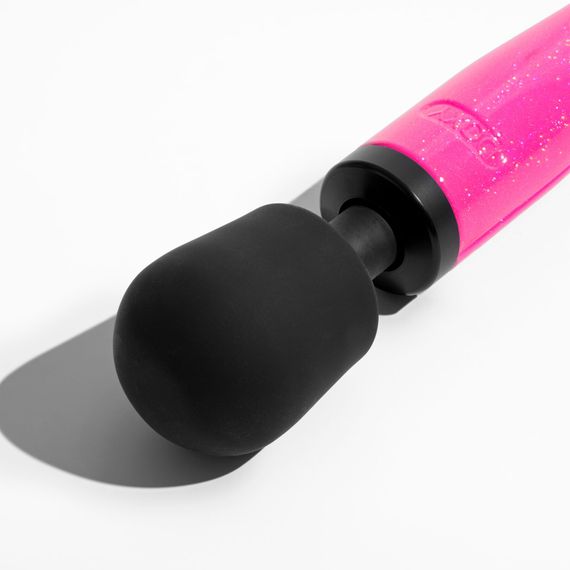 Вібромасажер DOXY Die Cast Massager Hot Pink, дуже потужний, живлення 220В, металевий корпус | Зображення 2
