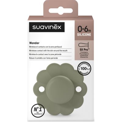 Пустышка Suavinex Wonder физиологическая, 0-6 мес. зеленая (308379) | Зображення 2