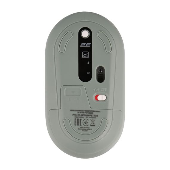 Мишка 2E MF300 PETSDOGS Silent Wireless/Bluetooth Green (2E-MF300WPETSGN) | Зображення 1