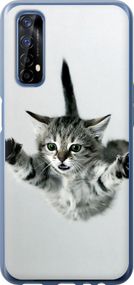 Чехол на Realme 7 Летящий котёнок "2322u-2081-17620"
