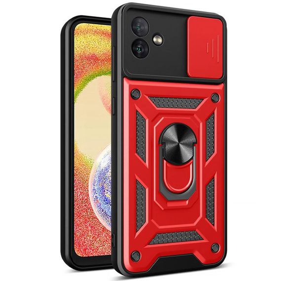 Чохол Ummi Camshield Serge Ring для Samsung Galaxy A08 / A07 / A07s Червоний / Red