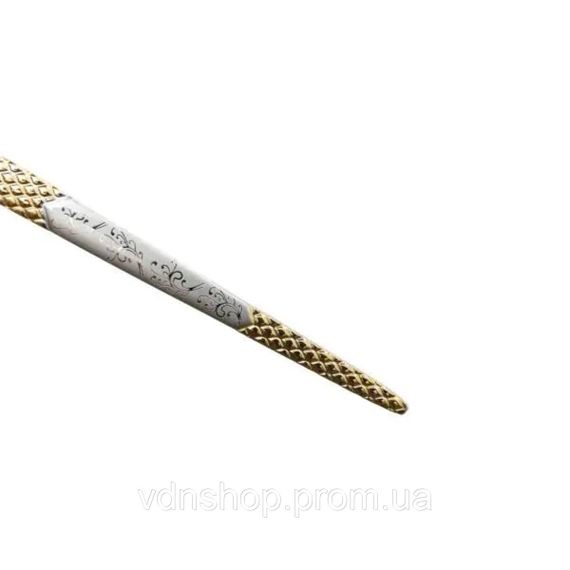 Набор чайных ложек 6 штук ложки для чая из нержавеющей стали 15 см Серебро с золотом HP-20-39 | Зображення 3