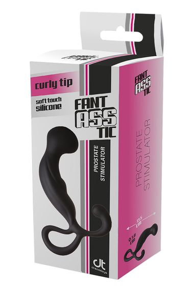 Анальна пробка, стимулятор простати FANTASSTIC PROSTATE STIMULATOR BLACK | Зображення 1