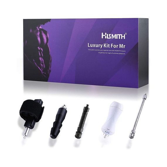 Набор адаптеров для него секс-машин Hismith KlicLok System Set for Him, мастурбатор в комплект