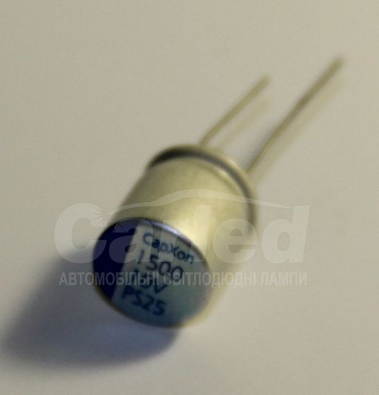 1500mkf-6,3v ПОЛІМЕРНІ електролітичні конденсатори  PS 10*12,5 Capxon | Зображення 3