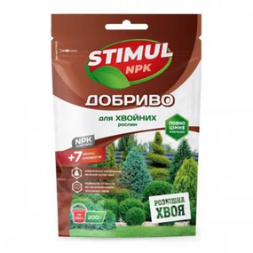 Добриво для хвойних рослин комплексне (дой-пак) 200гр Квітофор Stimul NPK