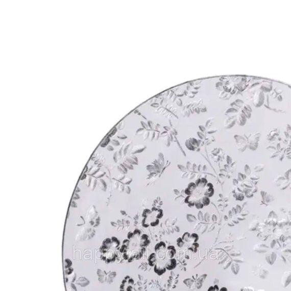 Килимок для сервірування столу Flowers 38 см, срібло HP-36327-12G | Зображення 1