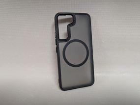 Чохол для Samsung Galaxy S22 / Самсунг Гелаксі С22, WAVE, матовий, soft-touch, MagSafe, напівпрозорий, чорний