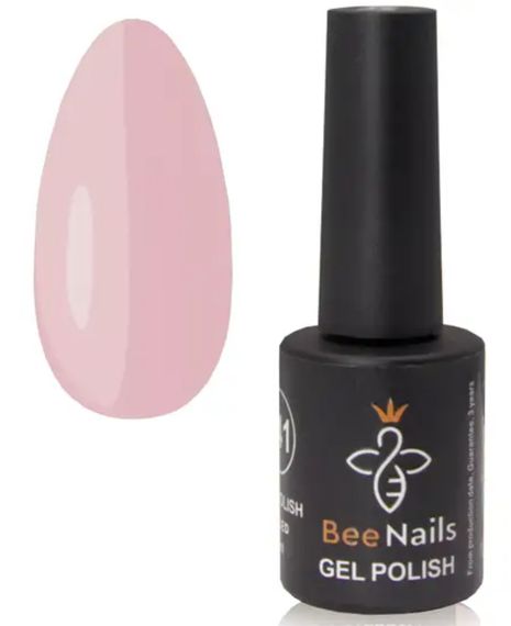 Гель-лак для нігтів Bee Nails 054 (біло-ліловий) 8мл | Зображення 1