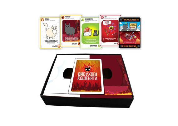 Настільна гра Вибухові кошенята: Добро і Зло (Exploding Kittens: Good Vs Evil) | Зображення 3